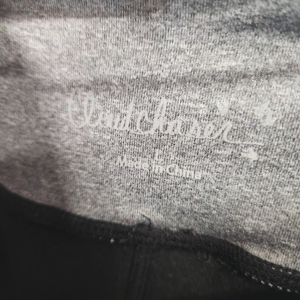 Cloudchaser Side Stripe Athletic Leggings in Black and Heather Gray - Size Large - Picture 4 of 6